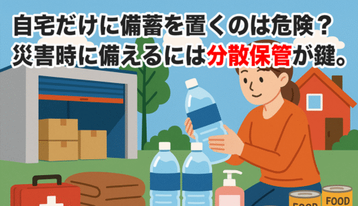 自宅だけに頼らない！災害備蓄を安全に守るトランクルーム活用法