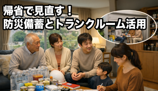 帰省のついでに見直す！防災備蓄と屋外型トランクルーム活用と災害発生時の連携方法